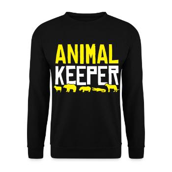 Tierpfleger - Unisex Pullover - Schwarz - Vorne - Alina (178cm) & Michal (187cm)