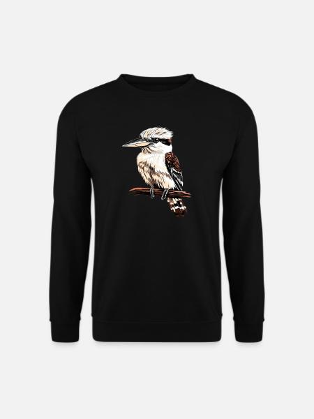 Kookaburra Jägerliest Lachender Hans Süßer Vogel - Unisex Pullover - Schwarz