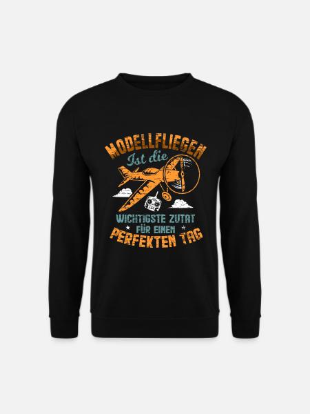 Modellfliegen - Unisex Pullover - Schwarz
