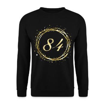 84 - Unisex Pullover - Schwarz - Vorne - Alina (178cm) & Michal (187cm)