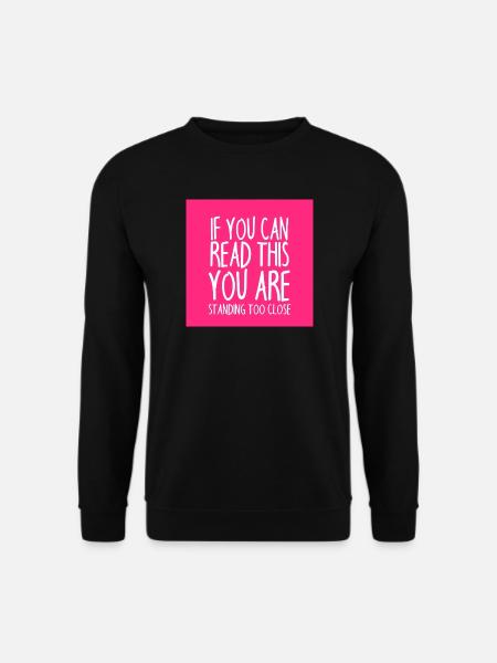 Mundschutz lustig Spruch - lustige Sprüche - Unisex Pullover - Schwarz