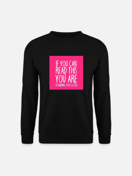 Mundschutz lustig Spruch - lustige Sprüche - Unisex Pullover - Schwarz