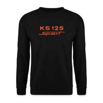 Zündapp KS 125 Sport - Unisex Pullover - Schwarz - Vorne - Alina (178cm) & Michal (187cm)