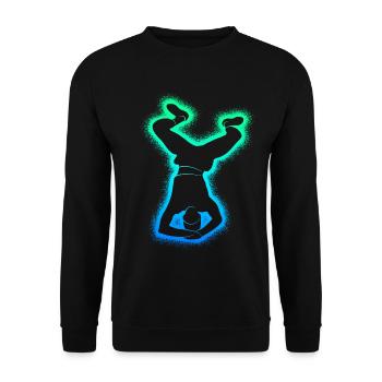 Breakdance Tanz Breakdancer Herren Breakdancing - Unisex Pullover - Schwarz - Vorne - Alina (178cm) & Michal (187cm)