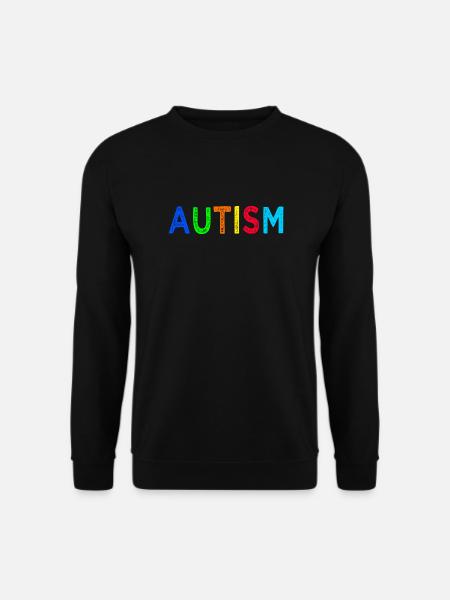 Arc-en-Ciel Autisme: Message d’Espoir - Sweat-shirt Unisexe - noir