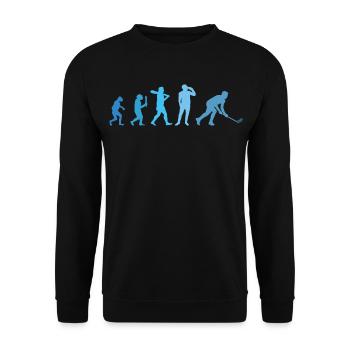 Floorball Unihockey Salibandy Innebandy - Unisex Pullover - Schwarz - Vorne - Alina (178cm) & Michal (187cm)