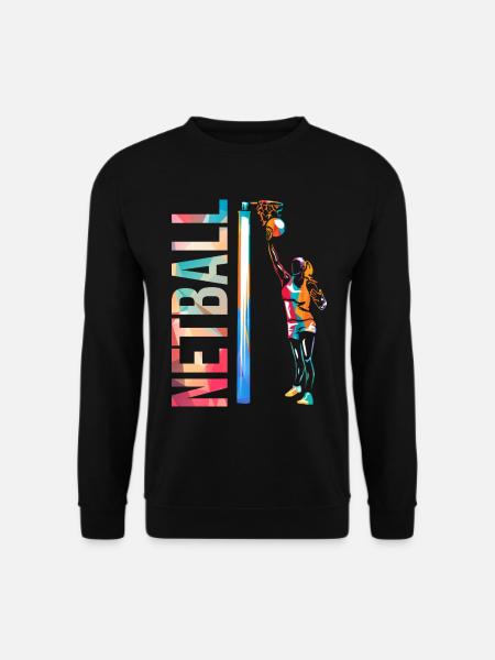 Dynamischer Netzball Hallenturnier - Unisex Pullover - Schwarz