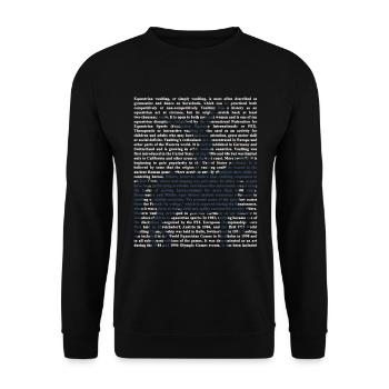 Akrobatisches Voltigieren Mannschaft - Unisex Pullover - Schwarz - Vorne - Alina (178cm) & Michal (187cm)