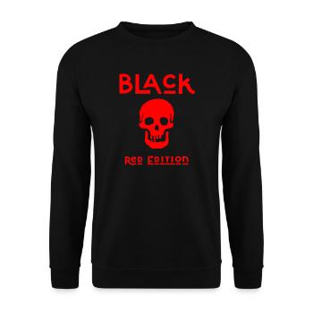Black Red Edition - Unisex Pullover - Schwarz - Vorne - Alina (178cm) & Michal (187cm)