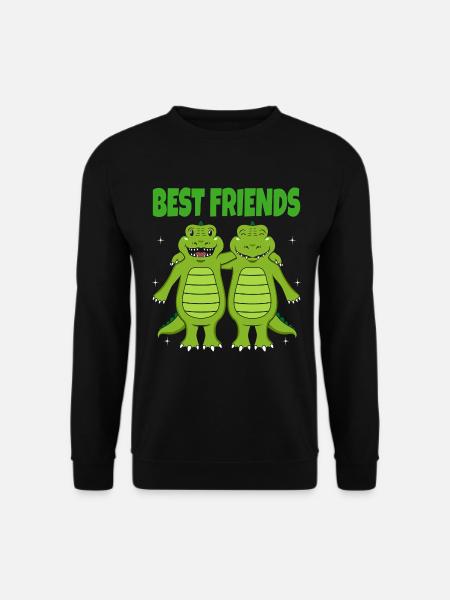 Best Friends Freundschaft Jungen Beste Freunde - Unisex Pullover - Schwarz