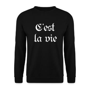 Streetwear - Unisex Pullover - Schwarz - Vorne - Alina (178cm) & Michal (187cm)