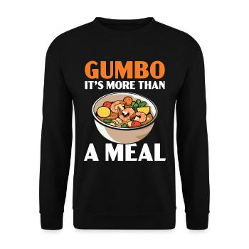 Gumbo-Liebhaber Foodie Louisiana Essen Cajun-Küche - Unisex Pullover - Schwarz - Vorne - Alina (178cm) & Michal (187cm)