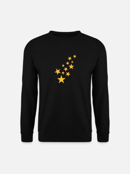 Stern Symbol Sternchen Muster - Unisex Pullover - Schwarz