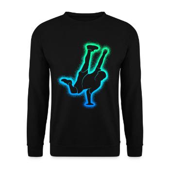 Breakdance Tanz Breakdancer Kinder Breakdancing - Unisex Pullover - Schwarz - Vorne - Alina (178cm) & Michal (187cm)
