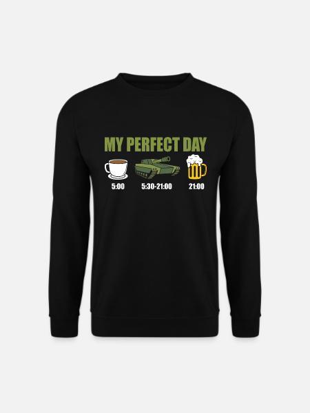 Tank Panzerfahrer Panzer - Unisex Pullover - Schwarz