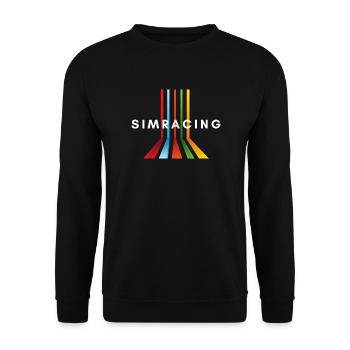 Simracer, Simracing, Racer, Racing Gift - Unisex Pullover - Schwarz - Vorne - Alina (178cm) & Michal (187cm)