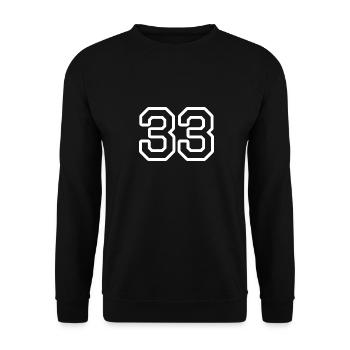 33 - Unisex Pullover - Schwarz - Vorne - Alina (178cm) & Michal (187cm)