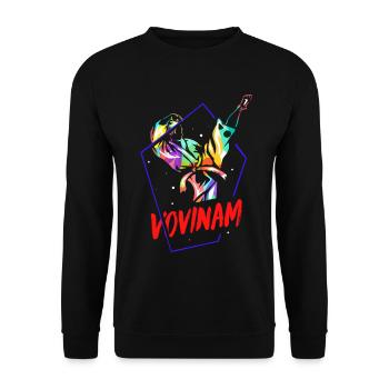 Furchtloser Vovinam Kampfkunst - Unisex Pullover - Schwarz - Vorne - Alina (178cm) & Michal (187cm)