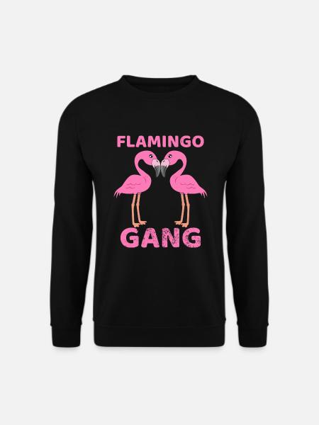 Flamingo Gang - Unisex Pullover - Schwarz