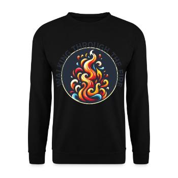 Songtexte Musikliebhaber Songwriter Musikfestival - Unisex Pullover - Schwarz - Vorne - Alina (178cm) & Michal (187cm)