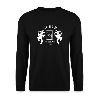Joker - Ich bin nicht verrückt - Unisex Pullover - Schwarz - Vorne - Alina (178cm) & Michal (187cm)