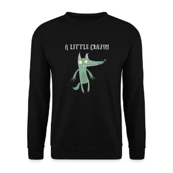Work job sayings workhorse office humor wolves - Unisex Sweatshirt - black - Front - Alina (178cm) & Michal (187cm)