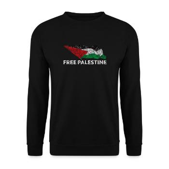Palestine libre - Sweat-shirt Unisexe - noir - Devant - Alina (178cm) & Michal (187cm)