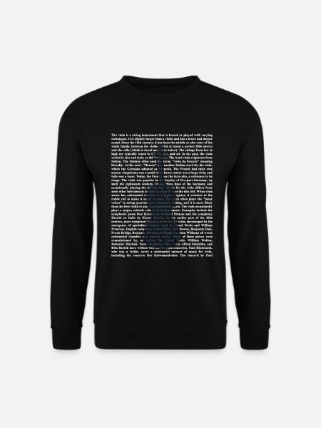 Geige Geigerin - Unisex Pullover - Schwarz