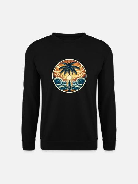 Surfer Logo - Unisex Pullover - Schwarz