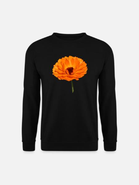 Ringelblume Ringelblumen orangene Blume Calendula - Unisex Pullover - Schwarz