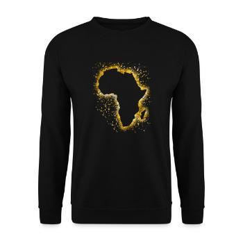 Afrika kontinent - Unisex Pullover - Schwarz - Vorne - Alina (178cm) & Michal (187cm)