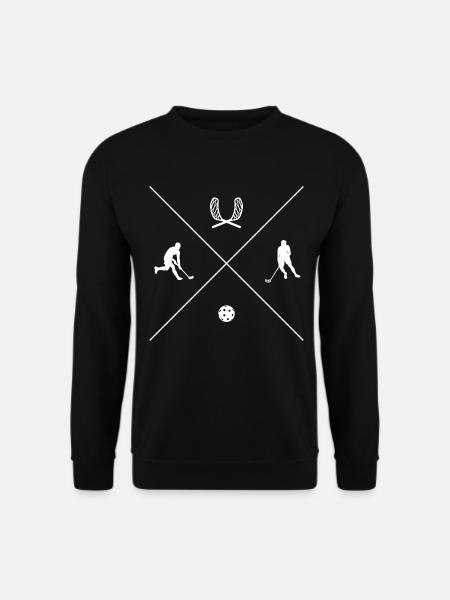 Unihockey Design Floorballspieler Floorball - Unisex Pullover - Schwarz