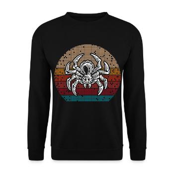 Spinnenliebhaber Spinnenflüsterer Arachnide Tarant - Unisex Pullover - Schwarz - Vorne - Alina (178cm) & Michal (187cm)