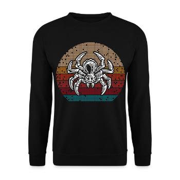 Spinnenliebhaber Spinnenflüsterer Arachnide Tarant - Unisex Pullover - Schwarz - Vorne - Alina (178cm) & Michal (187cm)
