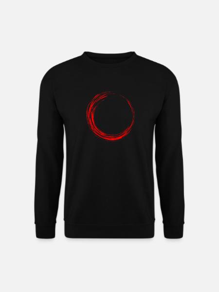 Kreis Design Style Neu Rot - Unisex Pullover - Schwarz