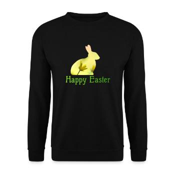 Happy Easter - Unisex Pullover - Schwarz - Vorne - Alina (178cm) & Michal (187cm)