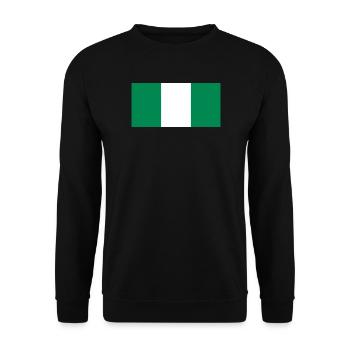 Nigeria - Unisex Pullover - Schwarz - Vorne - Alina (178cm) & Michal (187cm)