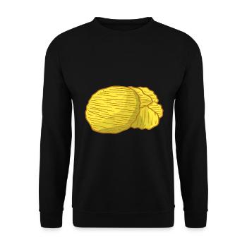 Knusprige Kartoffelchips Filmabend - Unisex Pullover - Schwarz - Vorne - Alina (178cm) & Michal (187cm)