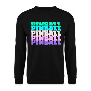 Pinball Arcade Spiele Videospiel Spiele Gamer - Unisex Pullover - Schwarz - Vorne - Alina (178cm) & Michal (187cm)