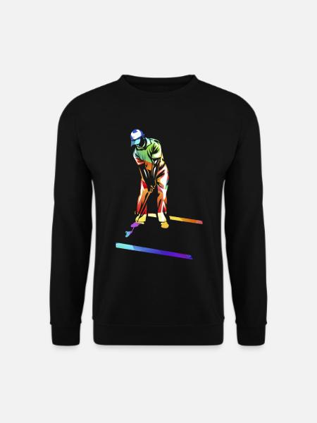 Schwungvoller Minigolf Bahnprofi - Unisex Pullover - Schwarz