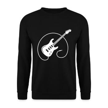 Gitarrenspieler Gitarre Egitarre - Unisex Pullover - Schwarz - Vorne - Alina (178cm) & Michal (187cm)