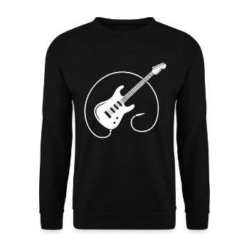 Gitarrenspieler Gitarre Egitarre - Unisex Pullover - Schwarz - Vorne - Alina (178cm) & Michal (187cm)