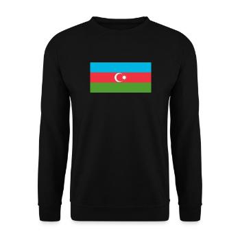 Aserbaidschan - Unisex Pullover - Schwarz - Vorne - Alina (178cm) & Michal (187cm)