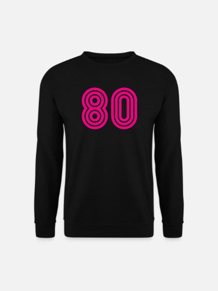 80. 80 JAHRE. 80-JÄHRIGES JUBILÄUM. 80. GEBURTSTAG. - Unisex Pullover - Schwarz