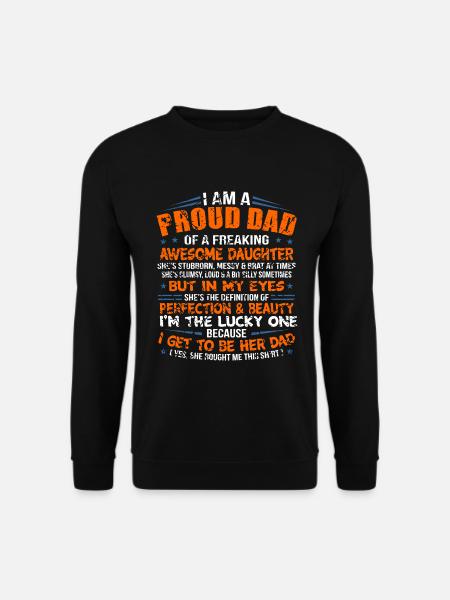 Proud Dad - Unisex Pullover - Schwarz