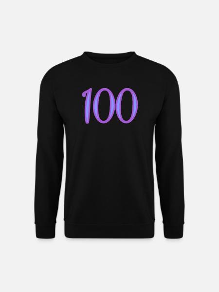100 - Unisex Pullover - Schwarz