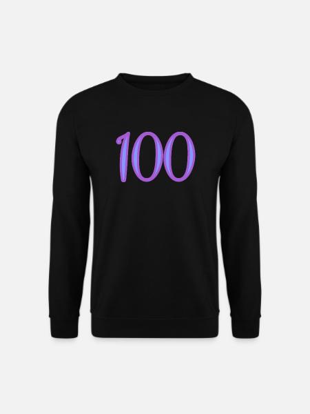 100 - Sweat-shirt Unisexe - noir