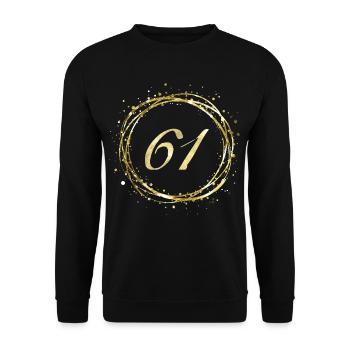 61 - Unisex Pullover - Schwarz - Vorne - Alina (178cm) & Michal (187cm)