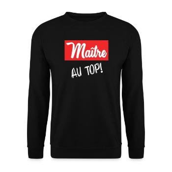 MEISTER - Unisex Pullover - Schwarz - Vorne - Alina (178cm) & Michal (187cm)