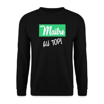 MEISTER - Unisex Pullover - Schwarz - Vorne - Alina (178cm) & Michal (187cm)